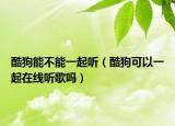 酷狗能不能一起听（酷狗可以一起在线听歌吗）