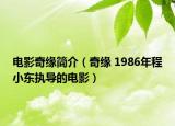 电影奇缘简介（奇缘 1986年程小东执导的电影）