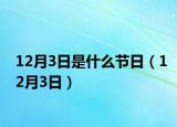 12月3日是什么节日（12月3日）