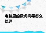 电脑里的极虎病毒怎么处理