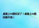 桌面上ie图标没了（桌面上ie图标删不掉）
