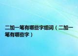 二加一笔有哪些字组词（二加一笔有哪些字）