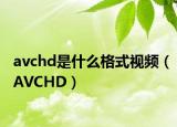 avchd是什么格式视频（AVCHD）