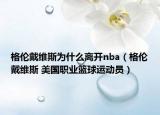 格伦戴维斯为什么离开nba（格伦戴维斯 美国职业篮球运动员）