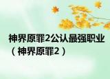 神界原罪2公认最强职业（神界原罪2）