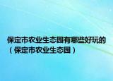 保定市农业生态园有哪些好玩的（保定市农业生态园）