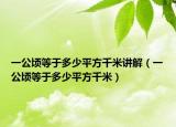 一公顷等于多少平方千米讲解（一公顷等于多少平方千米）