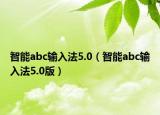 智能abc输入法5.0（智能abc输入法5.0版）