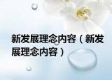 新发展理念内容（新发展理念内容）