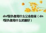 dnf复仇者用什么公会勋章（dnf复仇者用什么武器好）