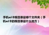 手机sd卡根目录是哪个文件夹（手机sd卡的根目录是什么地方）