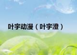 叶宇动漫（叶宇澄）