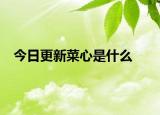 今日更新菜心是什么