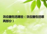 效应器包括哪些（效应器包括哪两部分）