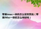 苹果imac一体机怎么装双系统（苹果iMac一体机怎么样好吗）