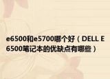 e6500和e5700哪个好（DELL E6500笔记本的优缺点有哪些）