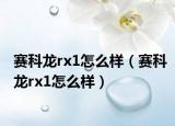 赛科龙rx1怎么样（赛科龙rx1怎么样）