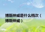 博斯绅威是什么档次（博斯绅威）