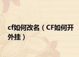 cf如何改名（CF如何开外挂）