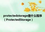 protectedstorage是什么程序（ProtectedStorage）