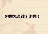密匙怎么读（密匙）