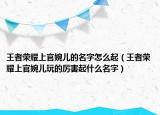 王者荣耀上官婉儿的名字怎么起（王者荣耀上官婉儿玩的厉害起什么名字）