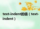 text-indent的值（text-indent）