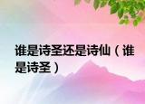谁是诗圣还是诗仙（谁是诗圣）