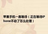 苹果手机一直等待（正在等待iPhone不动了怎么处理）