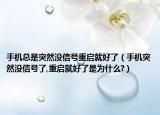 手机总是突然没信号重启就好了（手机突然没信号了,重启就好了是为什么?）
