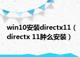 win10安装directx11（directx 11肿么安装）