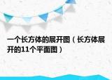 一个长方体的展开图（长方体展开的11个平面图）