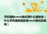手机播放rmvb格式用什么播放器（什么手机播放器能用rmvb格式的视频）