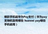 哪款手机能华为Pay支付（华为pay支持机型有哪些 huawei pay哪些手机能用）