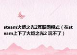 steam火炬之光2互联网模式（在steam上下了火炬之光2 玩不了）