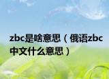 zbc是啥意思（俄语zbc中文什么意思）