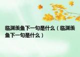 临渊羡鱼下一句是什么（临渊羡鱼下一句是什么）