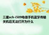 三星sch-i509电信手机蓝牙传输关机后无法打开为什么
