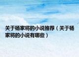关于杨家将的小说推荐（关于杨家将的小说有哪些）