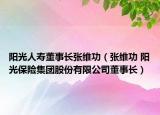 阳光人寿董事长张维功（张维功 阳光保险集团股份有限公司董事长）