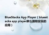 BlueStacks App Player（bluestacks app player肿么删除安装的应用）