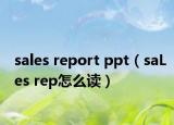 sales report ppt（saLes rep怎么读）