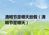 清明节是哪天放假（清明节是哪天）
