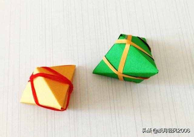 端午节幼儿园手工，用卡纸做粽子，简单易学，有教程