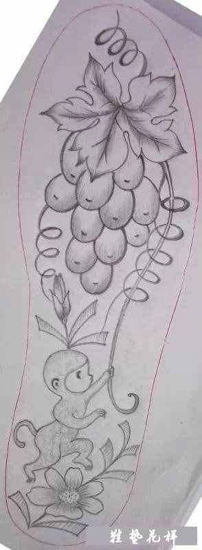 25款鞋垫刺绣花样图纸，踩在脚下的艺术，收藏起来！