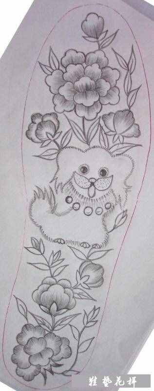 25款鞋垫刺绣花样图纸，踩在脚下的艺术，收藏起来！