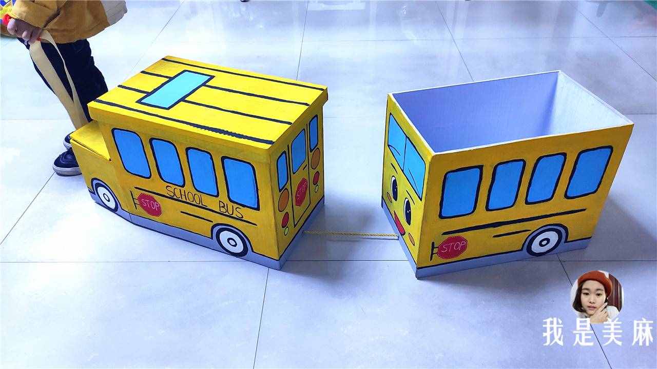 爸爸用废纸箱给儿子做了24个玩具，做法简单，一学就会，先收藏了