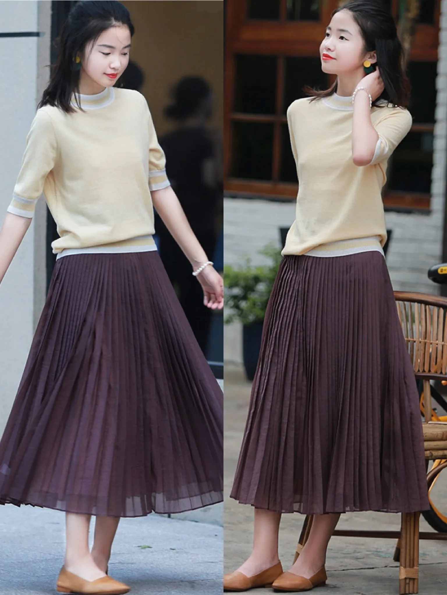 微胖的你穿“小衫+哈伦裤”，气质减龄，也太美太好看了吧！