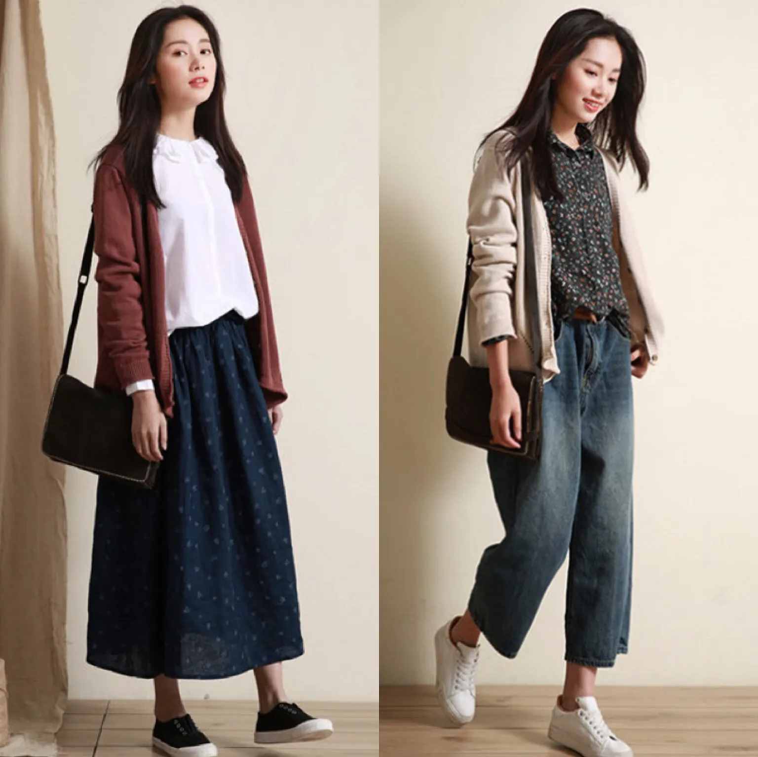 微胖的你穿“小衫+哈伦裤”，气质减龄，也太美太好看了吧！