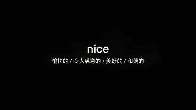 nice用英语怎么读(meet用英语怎么读)